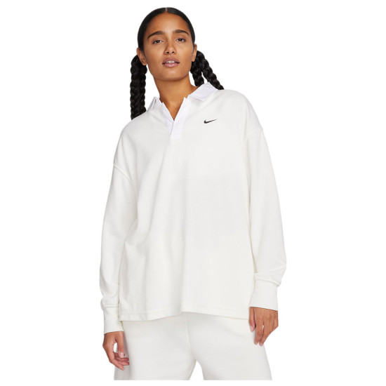 Nike Γυναικεία μακρυμάνικη μπλούζα Sportswear Essentials Oversized Long-Sleeve Polo